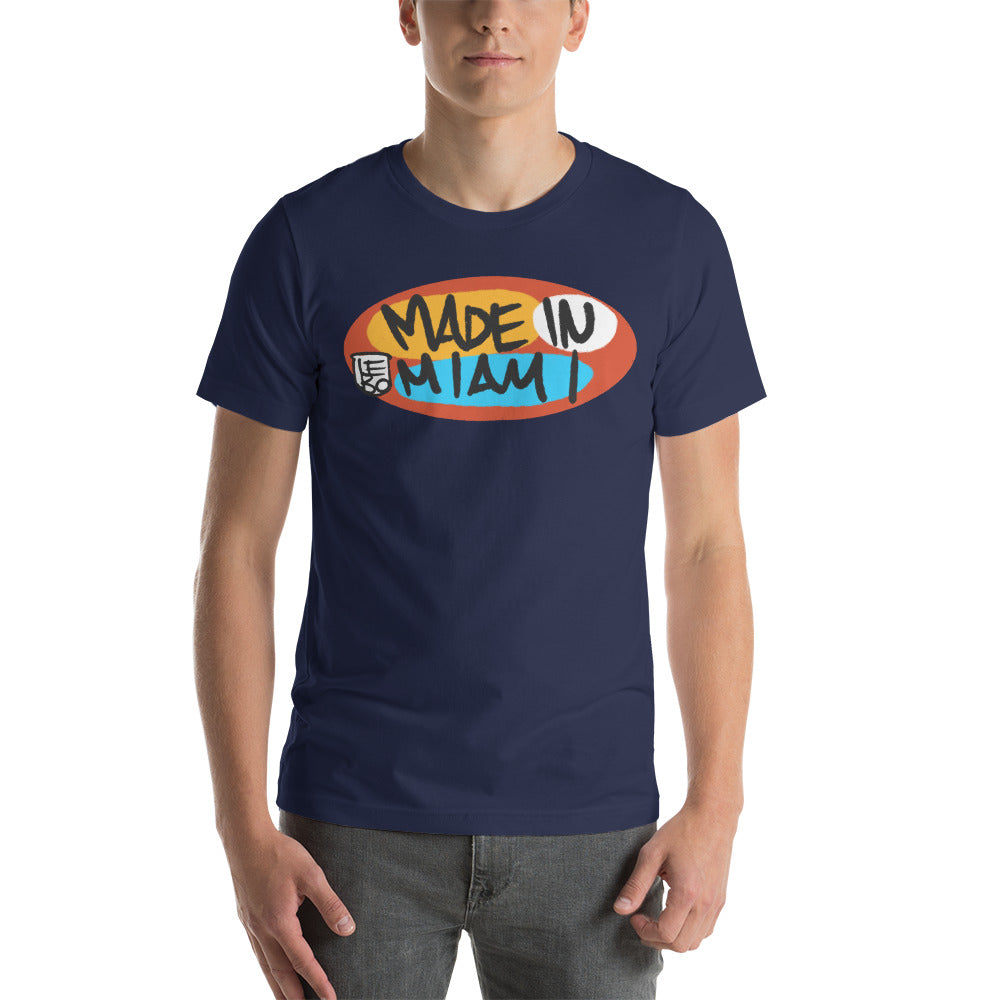 Made in Miami, Primary Circle - Lebo Unisex Short-Sleeve T-Shirt